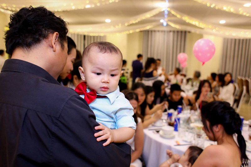 trang trí tiệc thôi nôi cho bé