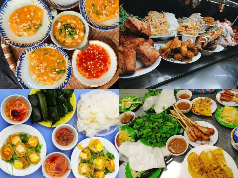 Ăn đêm Đà Nẵng đa dạng như bánh bèo, bánh nậm, nem lụi,...
