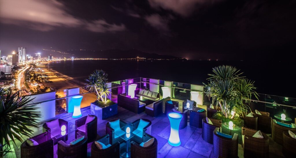Outdoor bar in Da Nang